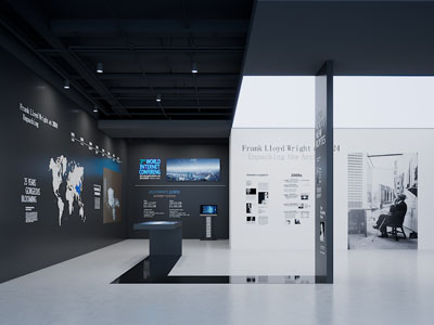 现代商业展厅 展览墙