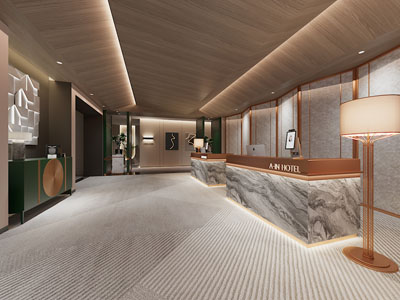 新中式大堂前台接待