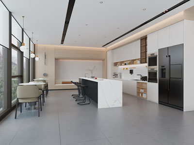 现代公司茶水间 休闲区