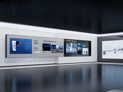 现代企业展厅 文化墙