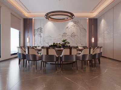 新中式酒店包厢包间