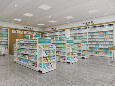 现代药店3d模型 现代药店