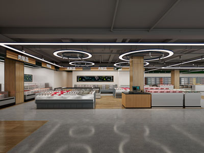 现代生鲜肉制品便利店3d模型 现代生鲜肉制品便利店
