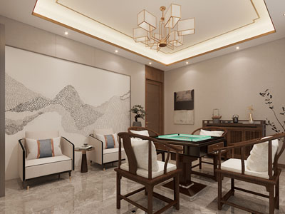 新中式棋牌室 休闲室