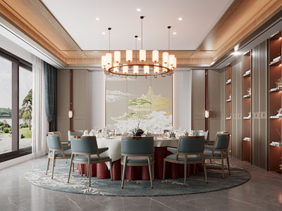 新中式酒店包厢包间