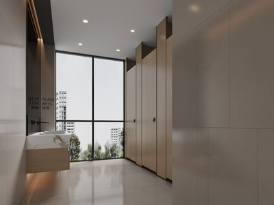 现代公共卫生间 洗手间