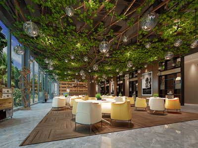 工业风loft接待区 洽谈区 休闲区 咖啡厅