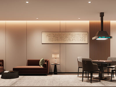 现代棋牌室 休闲室