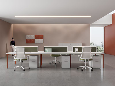 现代员工公共办公区