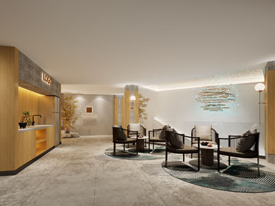 新中式茶水间 休闲区 接待区