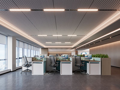 现代公共办公区