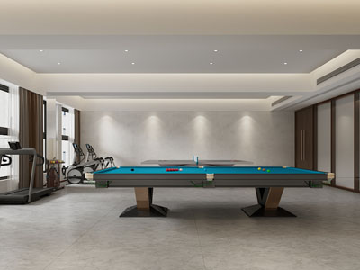 现代台球室 健身房 娱乐室3d模型 现代台球室 健身房 娱乐室