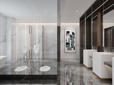 现代轻奢公共卫生间