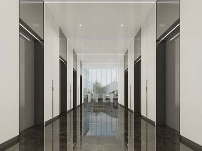 现代电梯间 走道