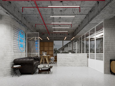 工业风loft办公室