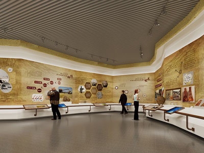 现代展厅 文化墙