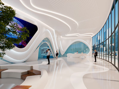 现代科技展厅 大厅