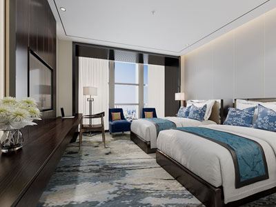 新中式酒店客房