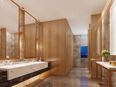 现代公共卫生间 洗手间