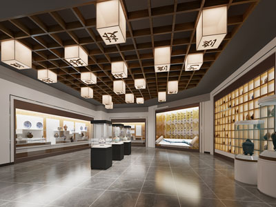 现代陶艺 陶器展厅 博物馆3d模型 现代陶艺 陶器展厅 博物馆