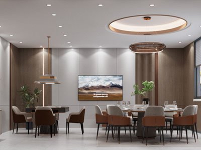 新中式酒店棋牌室 包厢包间