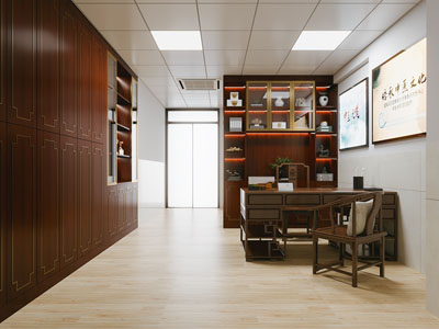新中式中医诊所 门诊 诊疗室3d模型 新中式中医诊所 门诊 诊疗室