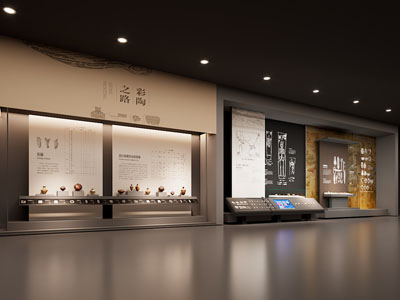 现代彩陶之路展厅 博物馆3d模型 现代彩陶之路展厅 博物馆