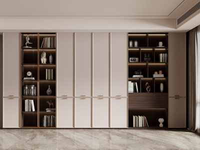 现代装饰书柜