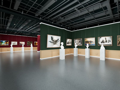 现代书画展厅展览