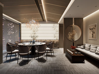 新中式酒店包厢包间