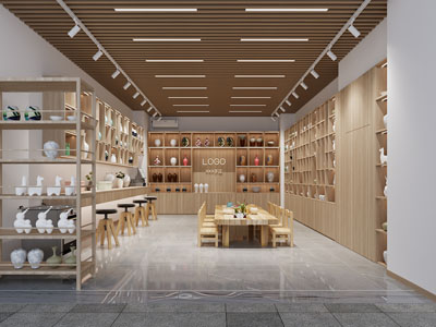 现代陶瓷器皿工作室 陶艺手作店 陶艺教室3d模型 现代陶瓷器皿工作室 陶艺手作店 陶艺教室