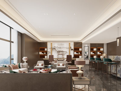 现代董事长 总经理办公室 接待洽谈区