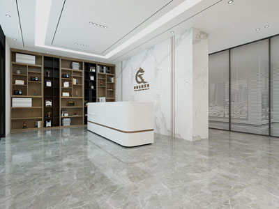 新中式公司前台接待台