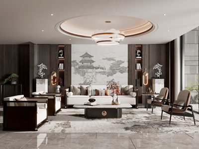 新中式客厅