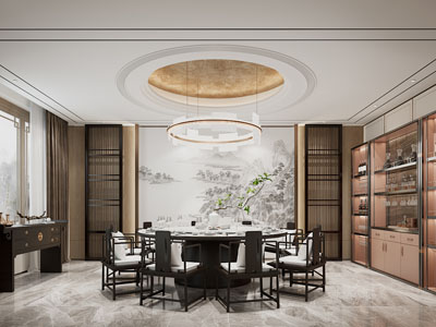 新中式酒店包厢包间