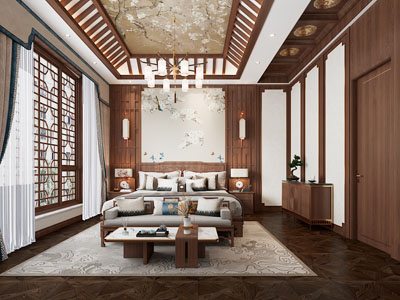 新中式中古风卧室