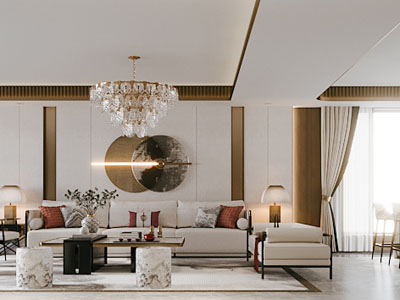 新中式客厅餐厅