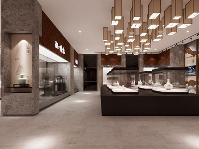 新中式陶瓷陶器展厅 博物馆