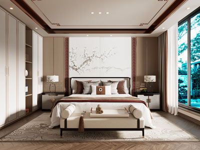 新中式卧室