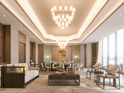 新中式酒店包厢包间