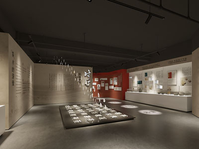 现代茶文化展厅 博物馆3d模型 现代茶文化展厅 博物馆