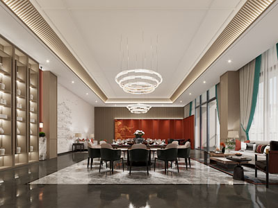 新中式酒店包厢包间