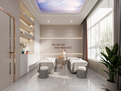 现代轻奢spa会所 美容按摩店3d模型 现代轻奢spa会所 美容按摩店