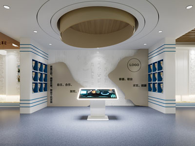 现代科技展厅展览3d模型 现代科技展厅展览
