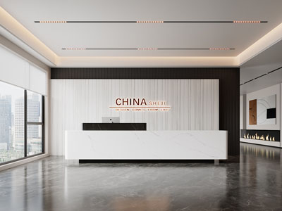 现代公司前台接待3d模型 现代公司前台接待