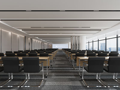现代会议厅 报告厅3d模型 现代会议厅 报告厅