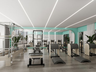 现代健身房3d模型 现代健身房