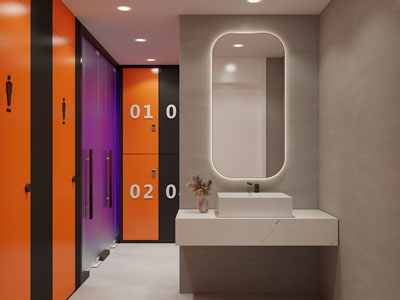 现代公共卫生间 洗手间3d模型 现代公共卫生间 洗手间