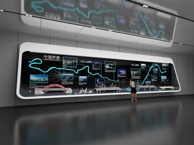 现代科技展厅展览墙