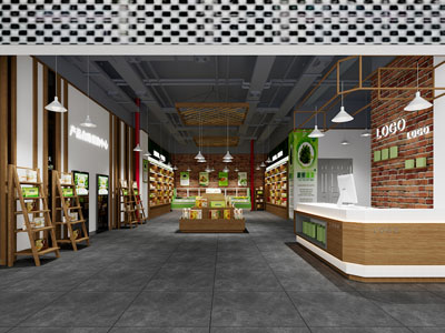 现代农产品水果蔬菜店